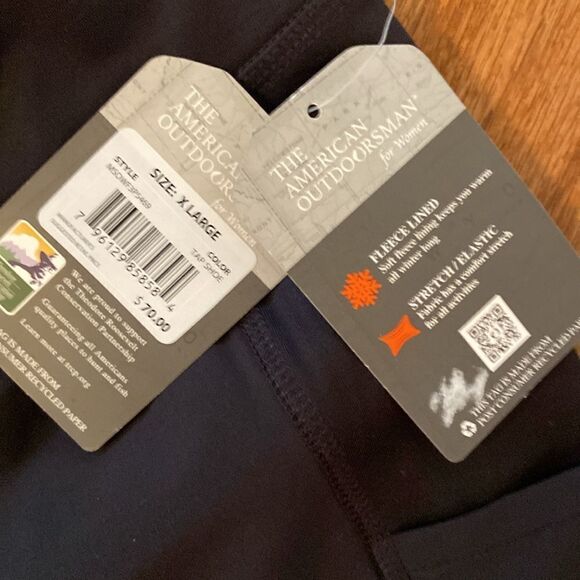 NWT The American Outdoorsman for women, hybrid, hiking leggings, size XL - Picture 8 of 12